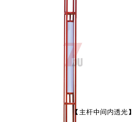 (QDJGDZ-017)红色火焰造型特色广场园林丝瓜视频在线下载主杆内透光位置